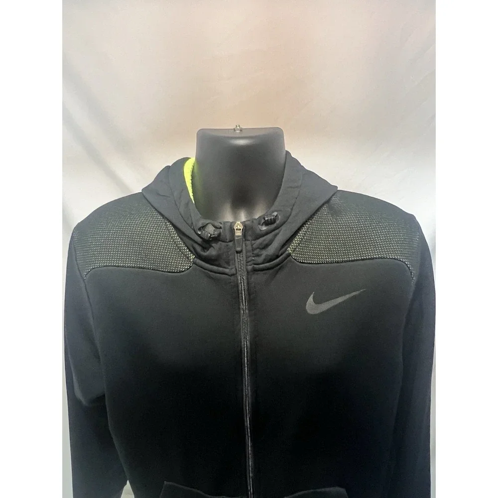 Nike Men's ThermaFit Sphere Scuba Max Full Zip Jacket Mens XL 644314 Black/Green - Picture 2 of 12